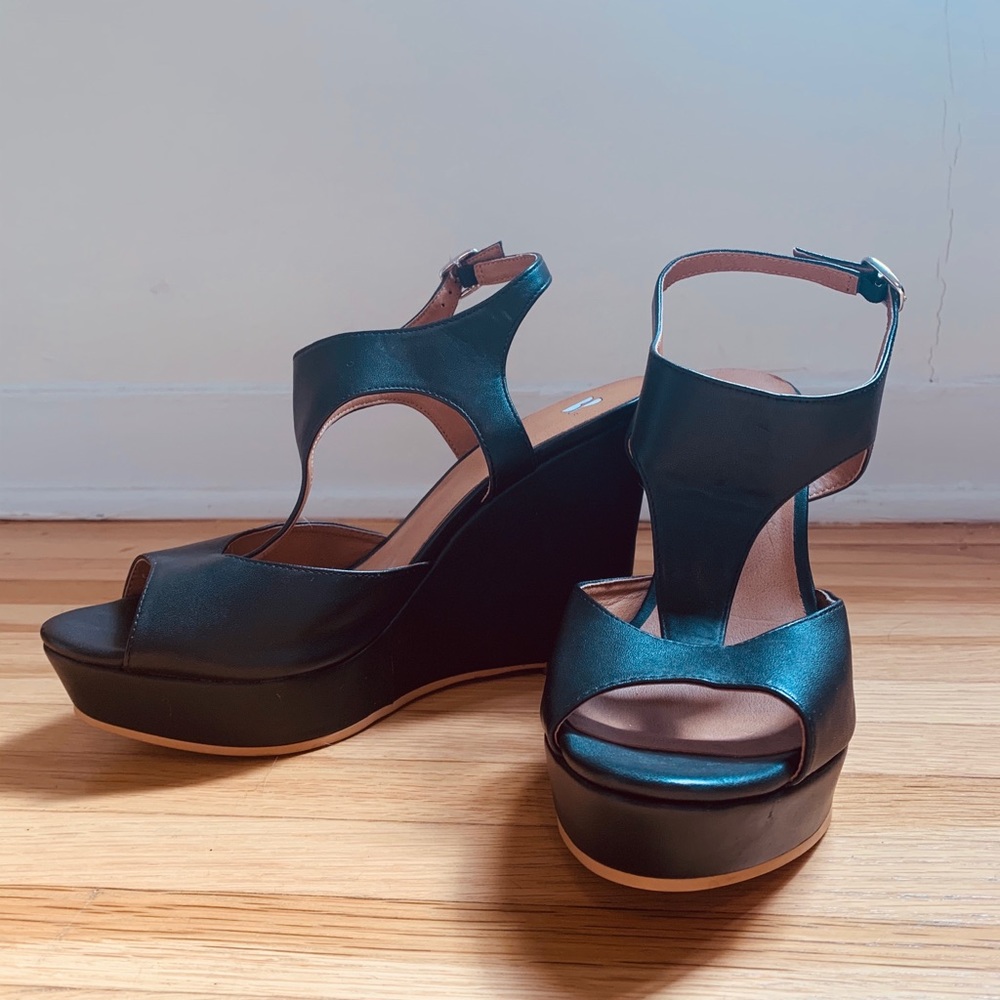 Black BP wedges, never worn, size:9.5